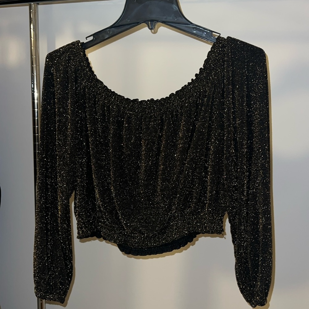 Sparkly crop top size M